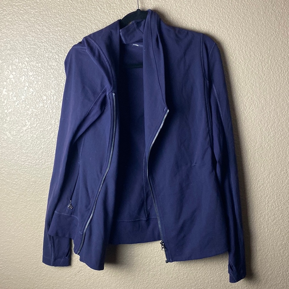 Purple double zip up lululemon jacket